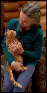 Penelope Smith and Jerry orange tabby cat